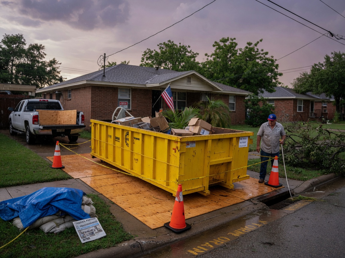 Dallas Storm Season Dumpster Placement Tips
