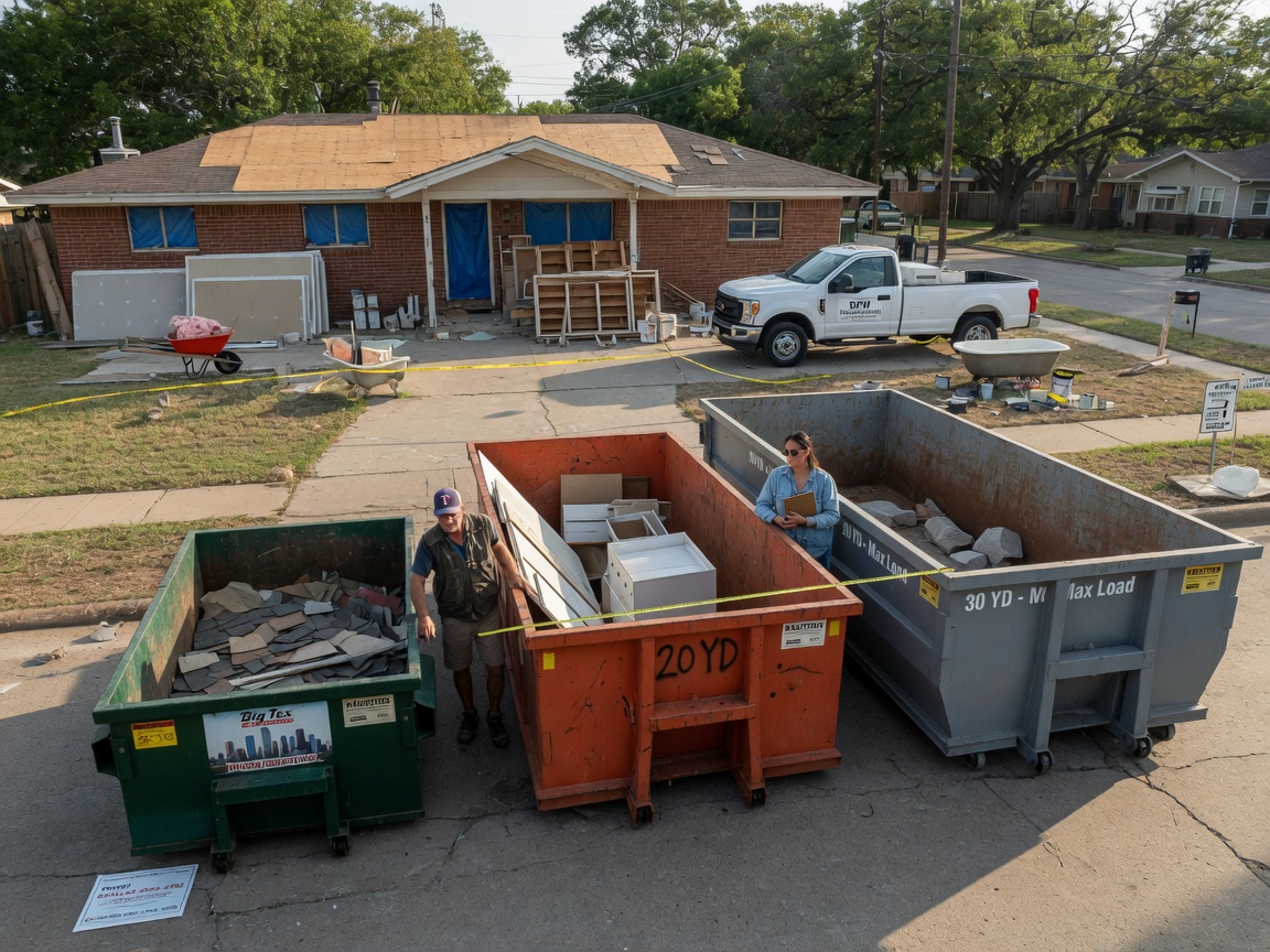 How to Choose Dumpster Size for a Dallas Home Renovation