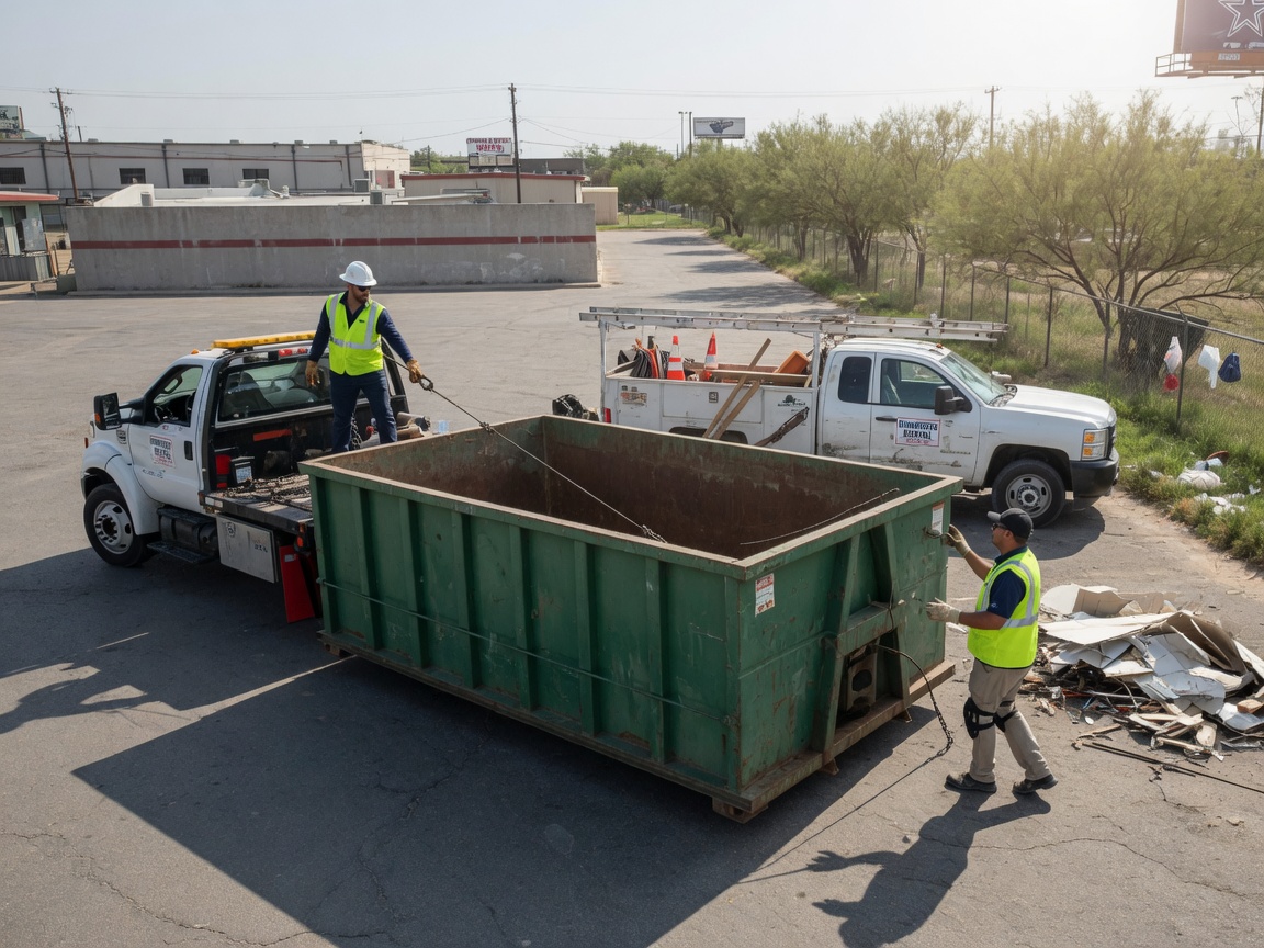 Dumpster Rental by Dallas Dumpster Rental pros in Dallas, TX